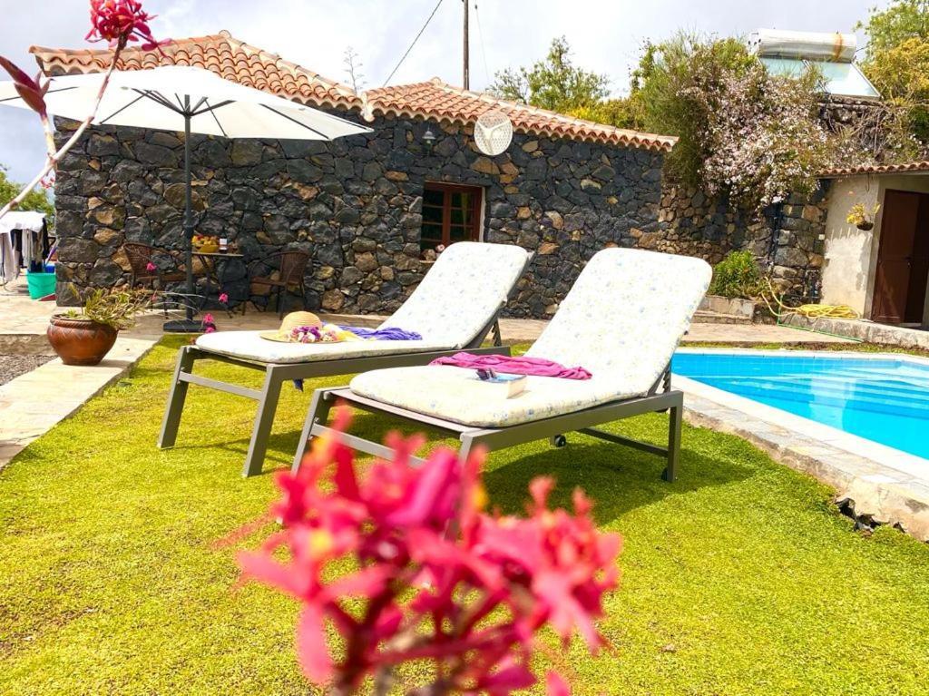 Climatized Pool Free Wifi Casa Rural Las Pareditas Tijarafe Zewnętrze zdjęcie